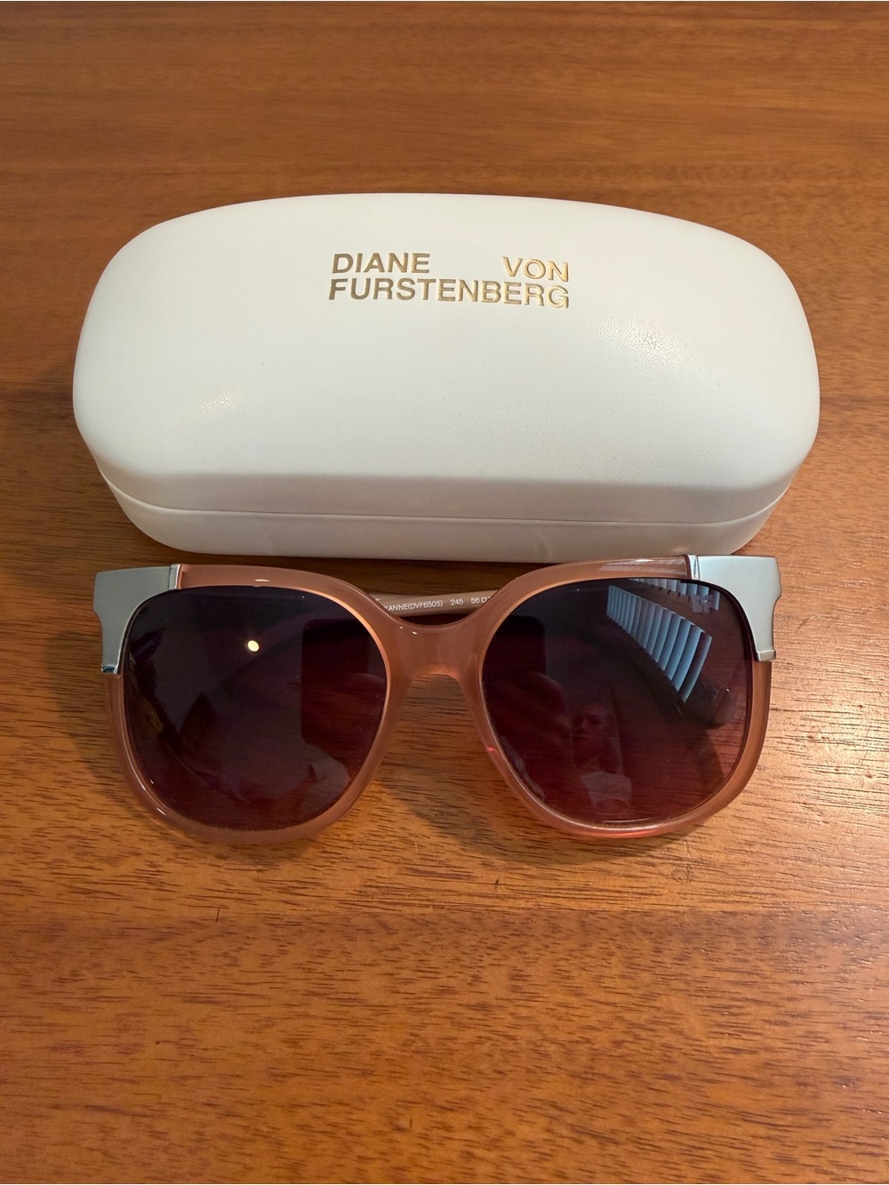 Diane von Furstenberg DVF650S Roxanne Nude Sunglasses